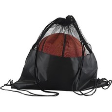 LUODONG 축구 배구 야구 스포츠 다용도 신발 가방 드로스트링 백 수납 가방 신발주머니 블랙, 40*40cm, 1개