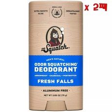 닥터스쿼치 멘즈 내추럴 데오도란트 후레쉬 폴, 75g, 2개