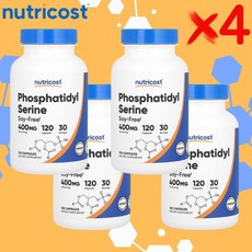 뉴트리코스트 포스파티딜 세린 캡슐, 120정, 4개