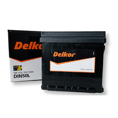 델코 DIN 50L 자동차 배터리 차량용 배터리 코로나EV 니로 스파크 티볼리(가솔린), 1개, 공구대여 O + 폐배터리반납 O