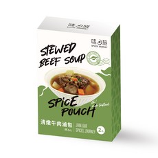 味旅 清燉牛肉滷包, 1個, 清燉二入/盒, 25g
