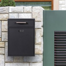 家用掛壁式信箱 郵筒 室外防水帶鎖設計 大容量信報箱 守護您的郵件安全, CMB 2380M可投放快遞檔案袋