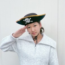 피플스파티 할로윈 해적모자(금테성인), 1개