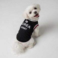 말랑마쥬 반려동물 커플티 코리아 로카티 아미 해병대 강아지옷 고양이옷, 1개, 아미티 [반려동물]