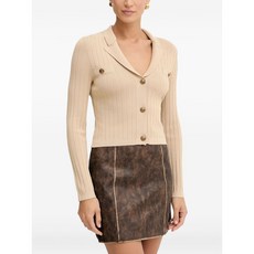 게스 버튼 골지 가디건