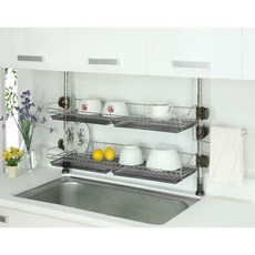 씽크 선반 600 2단 로얄 물빠짐 식기 그릇 건조대 uju+2317wZ