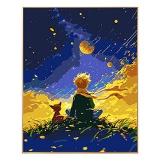 코지하루 DIY 명화그리기 유화 그림 그리기 아크릴화, 어린왕자A 30x40 (B762), 1개