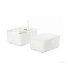 시스맥스 모도 스토리지박스 중 아이보리 368*263*162 - 박스 (8개입) 수납정돈템