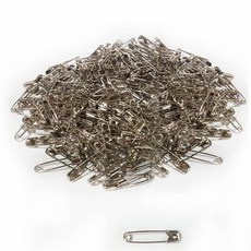 옷핀 미디엄 안전핀 실버색 벌크 중형 보통 27mm 100g 86445ea 1(ea)