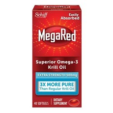 MegaRed Omega-3磷蝦油軟膠囊 500mg, 1盒, 40顆