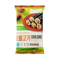 풀무원식품 소불고기 꼬마김밥 163g, 3개