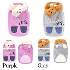 貝果貝果 日本 Crazy Boo 小熊圍巾鋪棉圓領衫 [D14981]