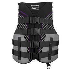 ONeill 오닐 여성용 슈퍼라이트 USCG 구명조끼 블랙터키석 라지, Black/Smoke/Black:Ultra Violet, X-Large, Vest
