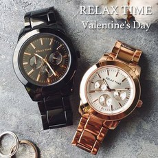 RELAX TIME 三眼錶 情人對錶