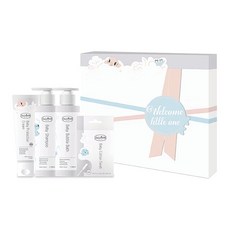 Baan 貝恩嬰兒禮盒四件組，新生兒禮盒，寶寶洗護套裝，呵護寶寶嬌嫩肌膚, 1個