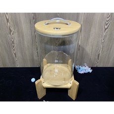 8公升高硼矽耐熱玻璃瓶(無打洞) - 耐熱玻璃米桶/檸檬飲料桶/雞尾酒玻璃桶/泡酒桶/酵素桶/水果桶, 1個, 8L耐熱直桶型玻璃桶(無水龍頭)+竹架子