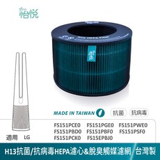 怡悅 HEPA濾心 適用於 LG Aerotower 風革機, 怡悅抗菌/病毒HEPA濾心