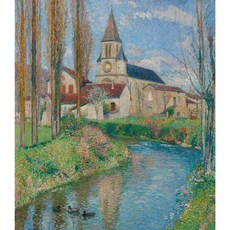 L’église De Labastide Du Vert 아트포스터 감성선물 마틴, 그림만(매트지), 42x48.13