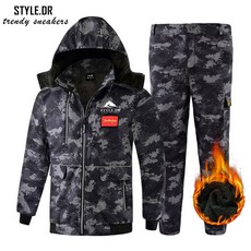 스타일닥터 남자 겨울 방한복 방수 기모 보온 상하의 세트 따듯한 아웃도어 작업복