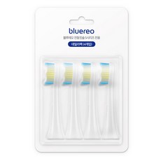 블루레오 음파 전동칫솔 bluereo S100 S150 S시리즈 전용 칫솔모, 블루레오 S시리즈 칫솔모 데일리팩 4개입, 1세트
