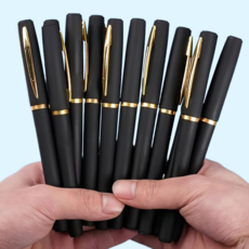 부드럽게 잘 써지는 1.0mm 중성잉크 볼펜 10p 세트, 1.0mm 블랙, 1세트