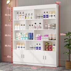 화장품 진열장 디스플레이 향수 매대 수납함 뷰티, 화이트 2m x 1.6m