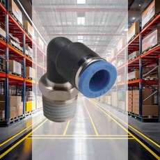 원터치휘팅 10X1/8 SA-PL10-01 10EA 호스연결구 호스커넥터 공압라인부속 배관피팅 에어라인연결구 배관부품