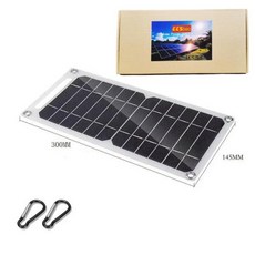 USB 태양 전지 패널 야외 5W 5V 휴대용 열 충전기 창 등반 빠른 폴리 실리콘 여행 DIY 생, 2)15W