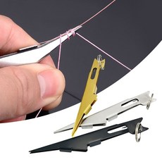 낚시 바늘 결속기 원줄 목줄 바늘 낚시줄 매듭기, 블랙, 1개