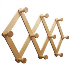 영수746 아트 원목 자바라 옷걸이 특대 나무 행거, 상세페이지 참조, 1개