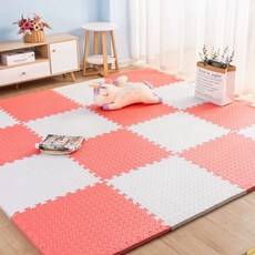 국민매트 매트시공 거실 칼라 놀이방 바닥, G. 레드+화이트테두리