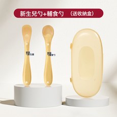 母嬰用品寶寶矽膠勺新生嬰兒童餵奶吃飯勺嬰幼兒童餐具喂水輔食勺, 1個, 如圖所示173, 組合裝