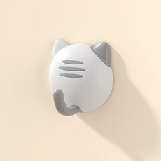 掛鈎強力粘膠廚房牆壁掛牆上承重無痕掛勾牆面免打孔鈎子粘貼粘鈎, 1個, 【不夠用】貓咪掛鈎+1個裝