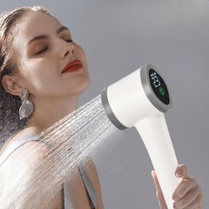 [Daily Joy]소형전동샤워기 충전식 야외샤워기 캠핑용 가열겸용, 1개, 일반+히팅로드 45분