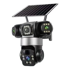 監控王 網路攝影機 旋轉鏡頭 太陽能供電 4G SIM卡 雙鏡頭 三鏡頭 雙向通話 移動追蹤 紅外夜視, 監控王 H37,標配加購64G記憶卡