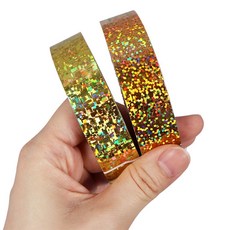 반짝이 테이프 홀로그램 데코테이프 2cm x 7m, 연핑크