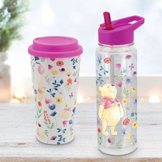 Disney 迪士尼 小熊維尼環保隨行杯吸管水壺套組, 粉色系, 1個, 650ml