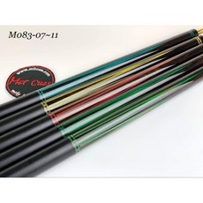 【國華撞球】魅特MO83手工插角黑檀三色撞球桿 - 專業撞球器材專賣, 1個, M083-07