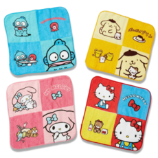 슈퍼해피 귀여운 산리오 캐릭터 미니 손수건 4p 세트