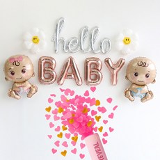 이벤트홀릭 젠더리빌 컨페티 폭죽 세트 성별공개 베이비샤워 파티용품, 04.[기본세트]핑크, 1개, 04.[기본세트]핑크