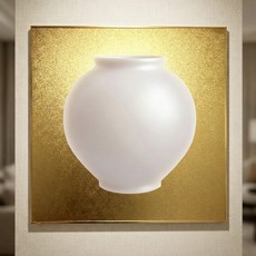 [돈들어오는그림] 황금 달항아리액자 인테리어, 금색