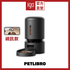 PETLIBRO 膠囊智能餵食器 視訊版 5L 單/雙碗 黑/白色 寵物自動餵食器, 1.5kg, 視訊單碗 黑色, 1套