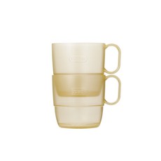 에디슨 유아용 에코젠 컵, 옐로우, 2개, 240ml