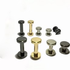 가죽공예 아령장식 8mm 나사 결합 택1, 골드, 8x8