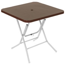 플라스틱테이블 사각테이블 야외테이블 편의점 포장마차 간이 접이식, 브라운