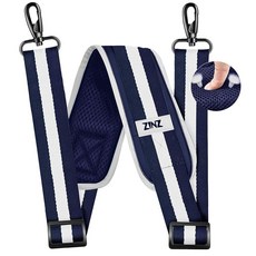 200.7cm(79인치) 어깨끈 매우 두꺼운 고정 쿠션 패드 및 이중 걸쇠 범용 교체 스트랩 금속 회전 후크 포함(200cm) 퍼플. 79 inch, 줄무늬 부부