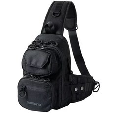SHIMANO BS-225W 單肩背包 路亞包, 黑,S