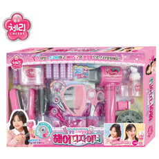 체리 셀럽 스타일링 헤어디자이너 미용놀이세트, 혼합색상, 1개