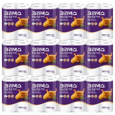 크리넥스 안심 3겹 키친타올 140매 4롤 x12개, 48개