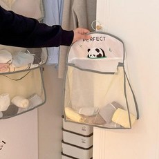 多層收納掛袋 衣櫃內衣褲整理袋, 米灰色